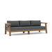 Anderson Teak Sofa/Sectional Charcoal Anderson Teak Palermo Outdoor Wood Deep Seating Sofa