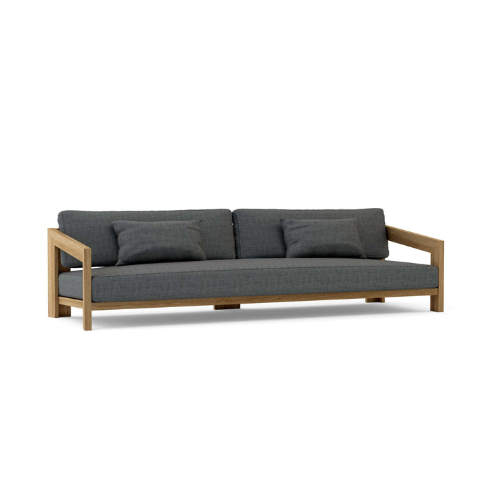 Anderson Teak Sofa/Sectional Charcoal Anderson Teak Smyrna Outdoor Deep Seating 4-Seat Sofa