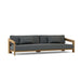 Anderson Teak Sofa/Sectional Charcoal Anderson Teak Smyrna Outdoor Deep Seating 4-Seat Sofa