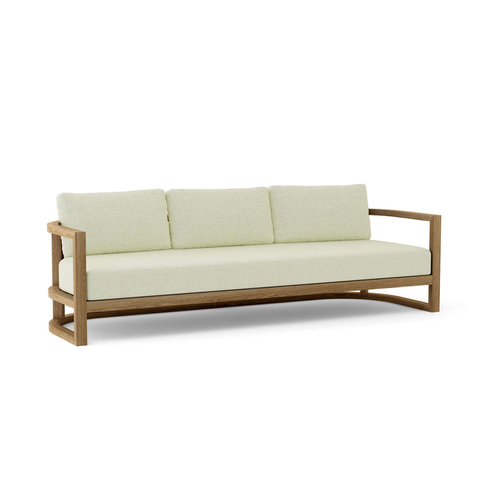 Anderson Teak Sofa/Sectional Natural Anderson Teak Junus Outdoor Wood Deep Seating 3-Seat Sofa