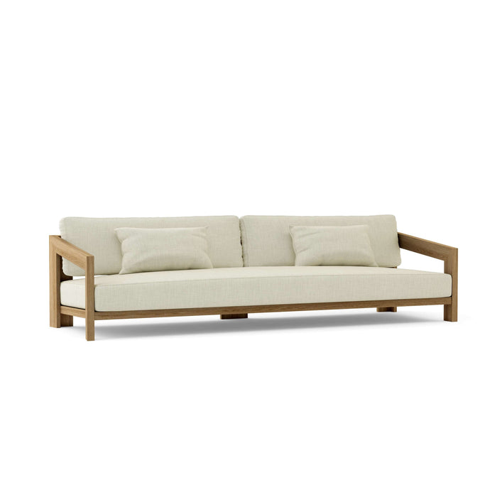 Anderson Teak Sofa/Sectional Natural Anderson Teak Smyrna Outdoor Deep Seating 4-Seat Sofa