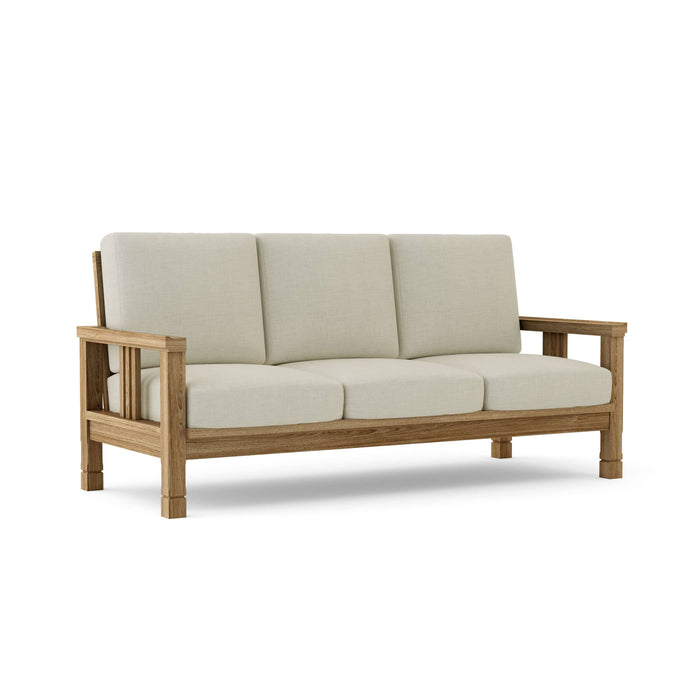 Anderson Teak Sofa/Sectional Natural Anderson Teak SouthBay Outdoor Deep Seating Sofa