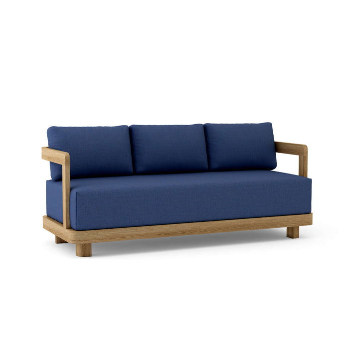 Anderson Teak Sofa/Sectional Navy Anderson Teak Granada Outdoor Wood Deep Seating Sofa