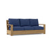 Anderson Teak Sofa/Sectional Navy Anderson Teak Madera Outdoor Wood Deep Seating Sofa