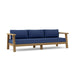 Anderson Teak Sofa/Sectional Navy Anderson Teak Palermo Outdoor Wood Deep Seating Sofa