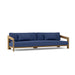 Anderson Teak Sofa/Sectional Navy Anderson Teak Smyrna Outdoor Deep Seating 4-Seat Sofa