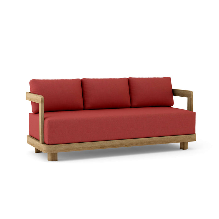 Anderson Teak Sofa/Sectional Pomegranate Anderson Teak Granada Outdoor Wood Deep Seating Sofa