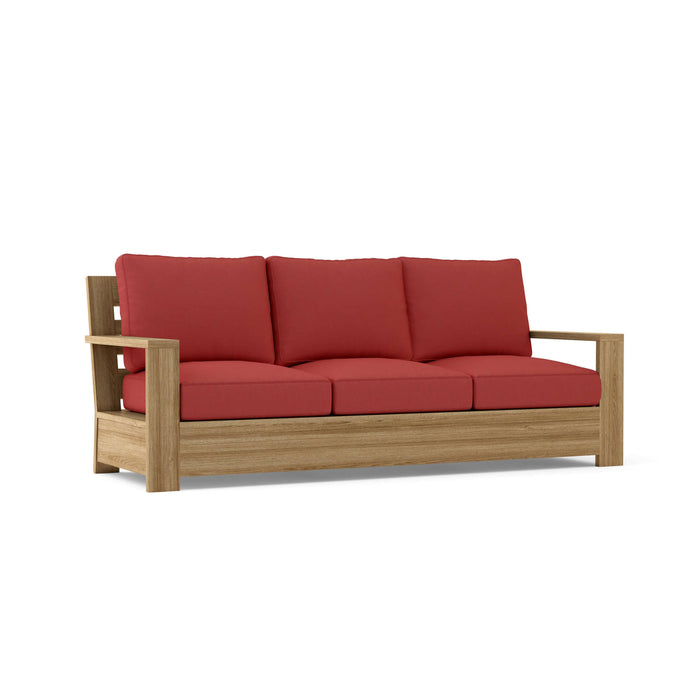 Anderson Teak Sofa/Sectional Pomegranate Anderson Teak Madera Outdoor Wood Deep Seating Sofa