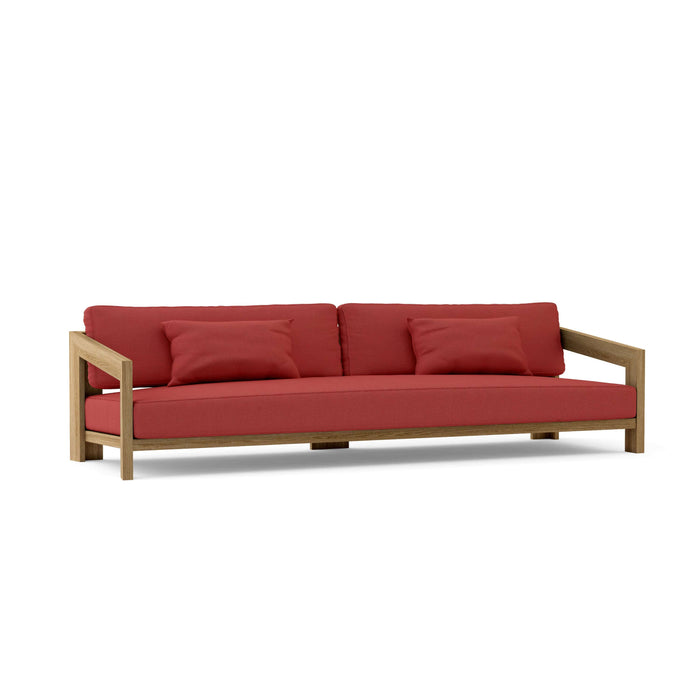 Anderson Teak Sofa/Sectional Pomegranate Anderson Teak Smyrna Outdoor Deep Seating 4-Seat Sofa