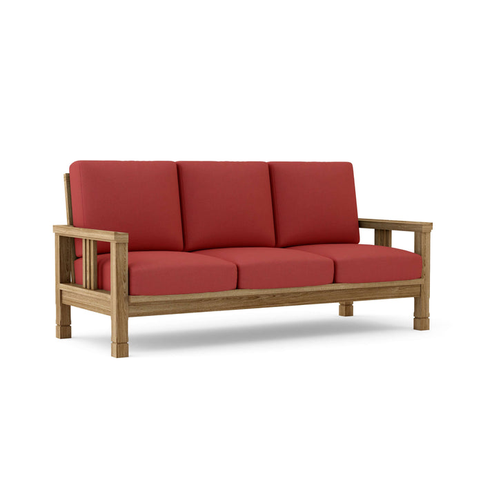 Anderson Teak Sofa/Sectional Pomegranate Anderson Teak SouthBay Outdoor Deep Seating Sofa