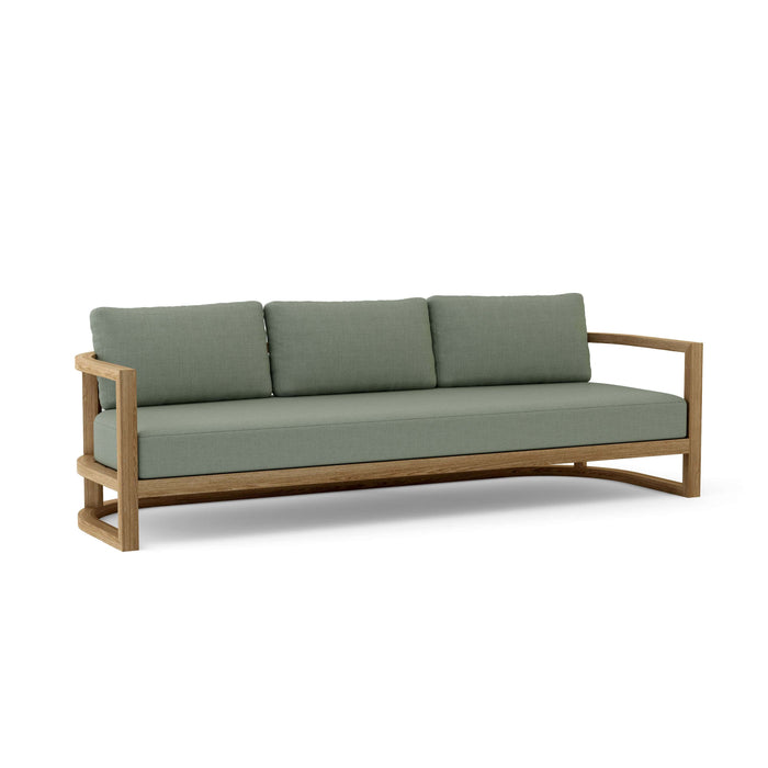 Anderson Teak Sofa/Sectional Sage Anderson Teak Junus Outdoor Wood Deep Seating 3-Seat Sofa