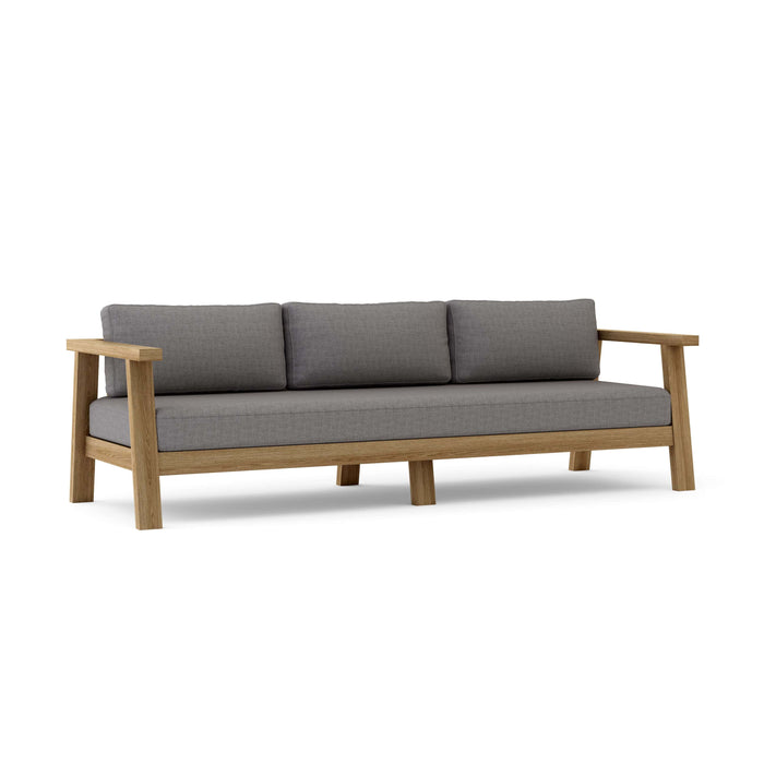 Anderson Teak Sofa/Sectional Slate Anderson Teak Palermo Outdoor Wood Deep Seating Sofa