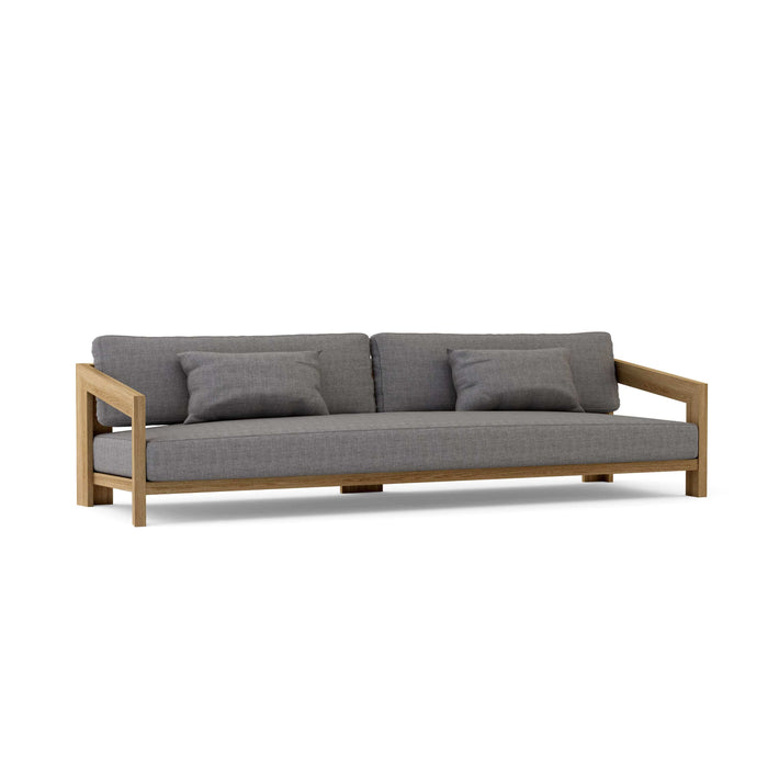 Anderson Teak Sofa/Sectional Slate Anderson Teak Smyrna Outdoor Deep Seating 4-Seat Sofa