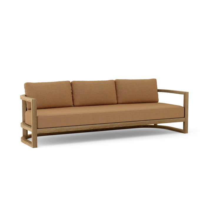 Anderson Teak Sofa/Sectional Teak Anderson Teak Junus Outdoor Wood Deep Seating 3-Seat Sofa