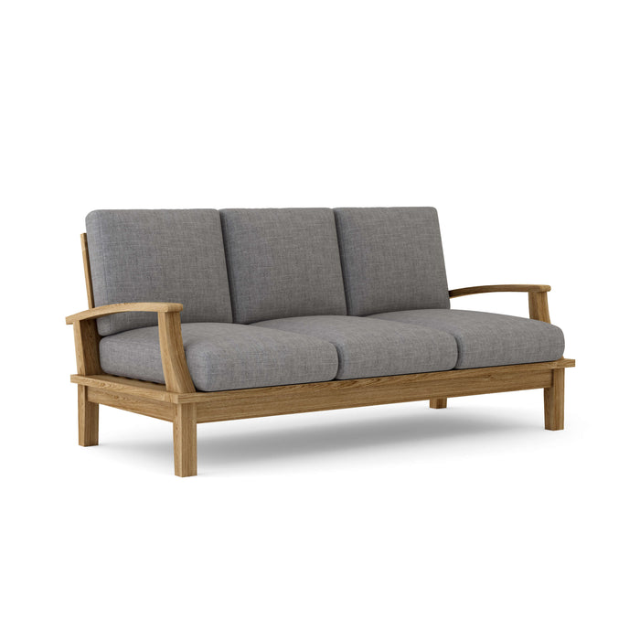 Anderson Teak Sofa Slate Anderson Teak Brianna Outdoor Wood Deep Seating Sofa