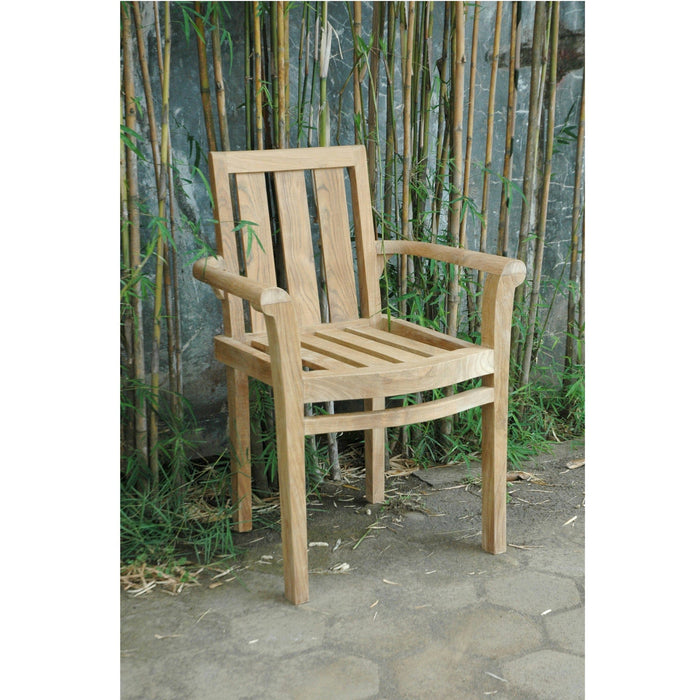 Anderson Teak Stacking Chair Anderson Teak Honey Golden Brown Classic Stacking Armchair (4 pcs)