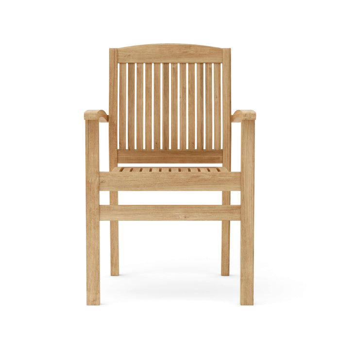 Anderson Teak Stacking Chair Anderson Teak Honey Golden Brown Sahara Stacking Armchair (4 pcs)