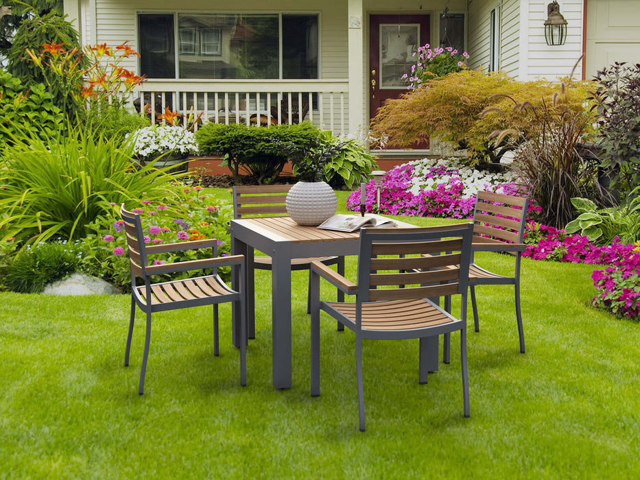 Anderson Teak Stacking Chair Anderson Teak Honey Golden Brown Seville Stacking Armchair (4 pcs)