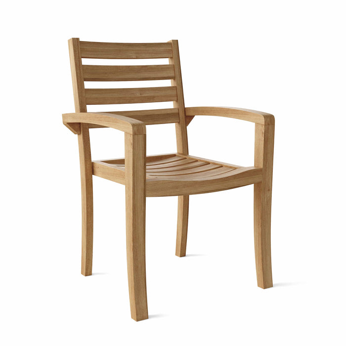 Anderson Teak Stacking Chair None Anderson Teak Honey Golden Brown Catalina Stacking Armchair (4 pcs)