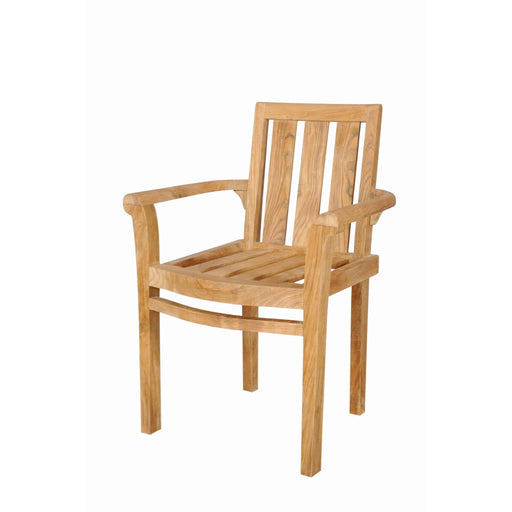 Anderson Teak Stacking Chair None Anderson Teak Honey Golden Brown Classic Stacking Armchair (4 pcs)