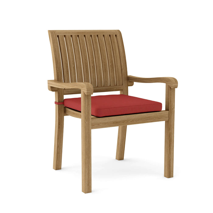 Anderson Teak Stacking Chair Pomegranate Anderson Teak Honey Golden Brown Aspen Stacking Armchair (4 pcs)