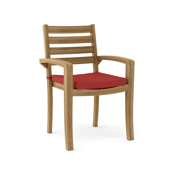 Anderson Teak Stacking Chair Pomegranate Anderson Teak Honey Golden Brown Catalina Stacking Armchair (4 pcs)