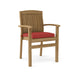 Anderson Teak Stacking Chair Pomegranate Anderson Teak Honey Golden Brown Sahara Stacking Armchair (4 pcs)