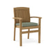 Anderson Teak Stacking Chair Sage Anderson Teak Honey Golden Brown Sahara Stacking Armchair (4 pcs)