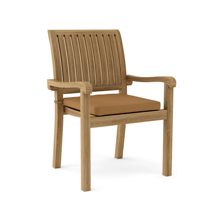 Anderson Teak Stacking Chair Teak Anderson Teak Honey Golden Brown Aspen Stacking Armchair (4 pcs)