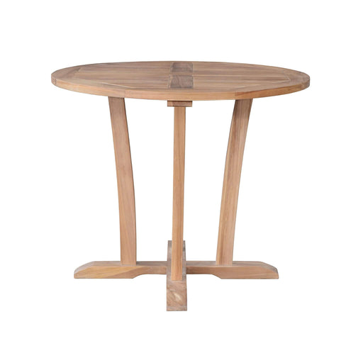 Anderson Teak Table Anderson Teak Descanso 35″ Bistro Round Outdoor Wood Table