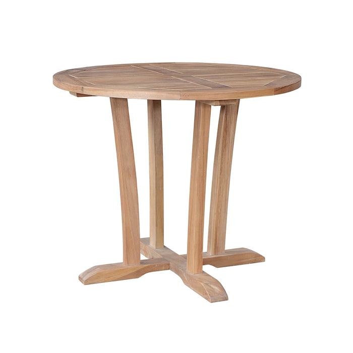 Anderson Teak Table Anderson Teak Descanso 35″ Bistro Round Outdoor Wood Table