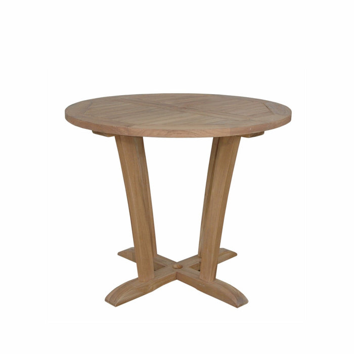 Anderson Teak Table Anderson Teak Descanso 35″ Bistro Round Outdoor Wood Table