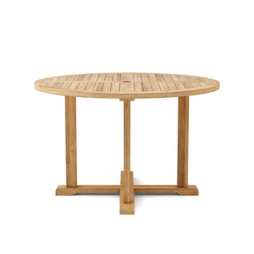 Anderson Teak Table Anderson Teak Tosca 47″ Round Wood Outdoor Dining Table