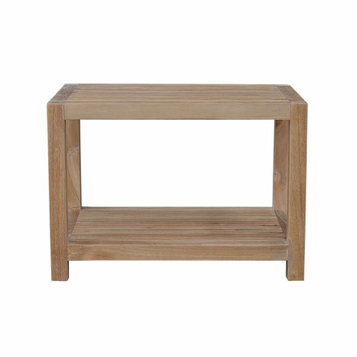 Anderson Teak Table Anderson Teak Windsor Outdoor Wood Side Table 2-Tier