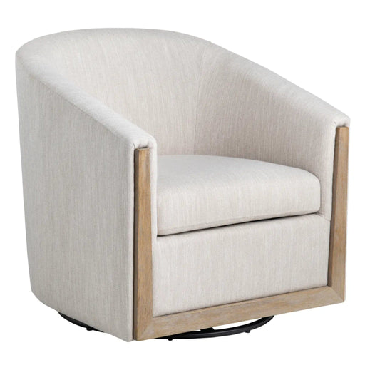 Crestview Collection Accent Chair Bennett Swivel Modern Fabric Accent Armchair Crestview Collection