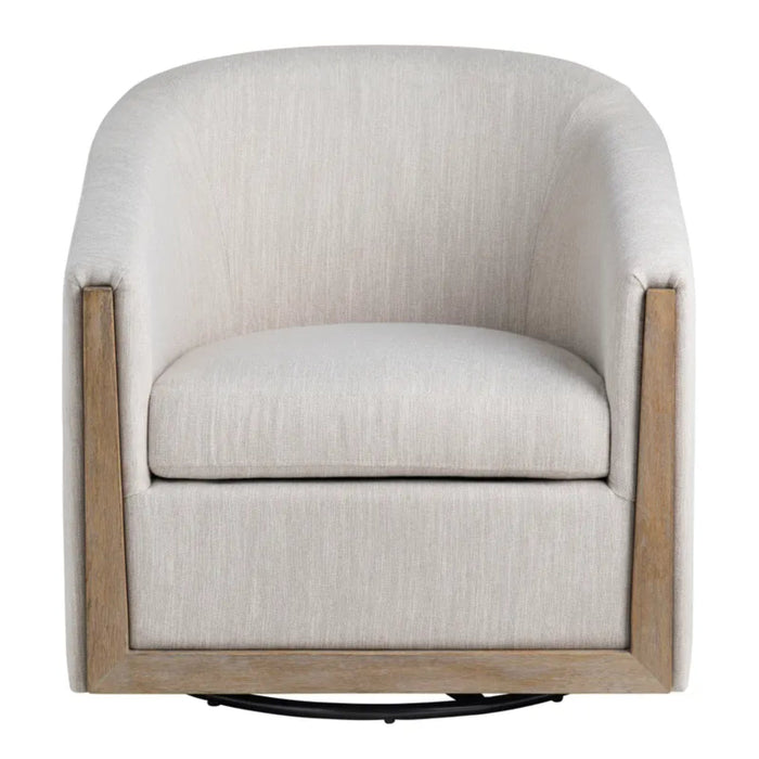 Crestview Collection Accent Chair Bennett Swivel Modern Fabric Accent Armchair Crestview Collection