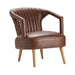 Crestview Collection Accent Chair Browning Rustic Leather Accent Armchair Crestview Collection