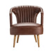 Crestview Collection Accent Chair Browning Rustic Leather Accent Armchair Crestview Collection