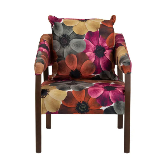 Crestview Collection Accent Chair Flora Modern Upholstered Fabric Accent Armchair Crestview Collection