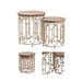 Crestview Collection Accent Table Allyson Textured Round Nesting Accent Table Set Crestview Collection