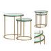 Crestview Collection Accent Table Bassist Round Glass Nesting Accent Table Set Crestview Collection