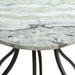 Crestview Collection Accent Table Crestview Collection Aiden Grey Round Marble Accent Table