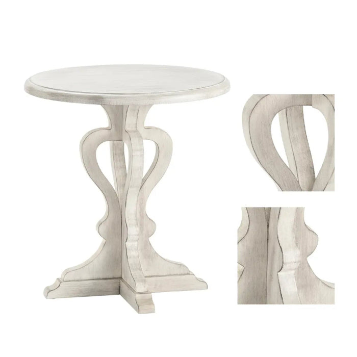 Crestview Collection Accent Table Crestview Collection Annapolis Round Wood Pedestal Accent Table