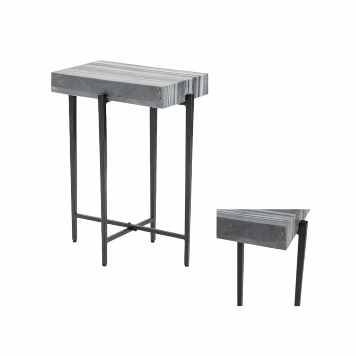 Crestview Collection Accent Table Crestview Collection Bailey Rectangle Marble Accent Table