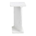 Crestview Collection Accent Table Crestview Collection Beam Rectangle White Marble Accent Table