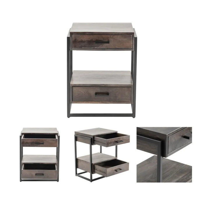 Crestview Collection Accent Table Crestview Collection Beckett Storage Mango Wood Accent Table