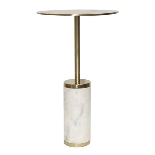 Crestview Collection Accent Table Crestview Collection Casio Metal Round Pedestal Accent Table