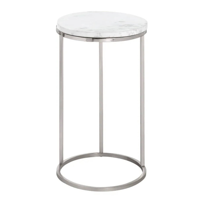 Crestview Collection Accent Table Crestview Collection Cellini Marble C-Shaped Accent Table