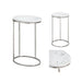 Crestview Collection Accent Table Crestview Collection Cellini Marble C-Shaped Accent Table