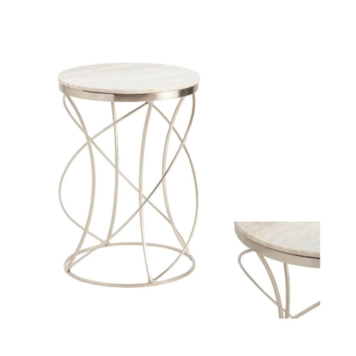 Crestview Collection Accent Table Crestview Collection Chaney Round Marble Accent Table